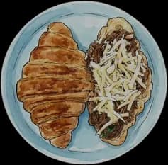 Croissant Costela Cremosa