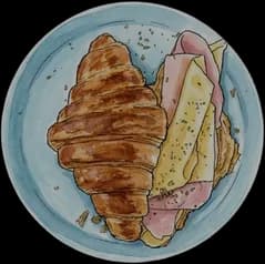 Croissant Presunto e Queijo